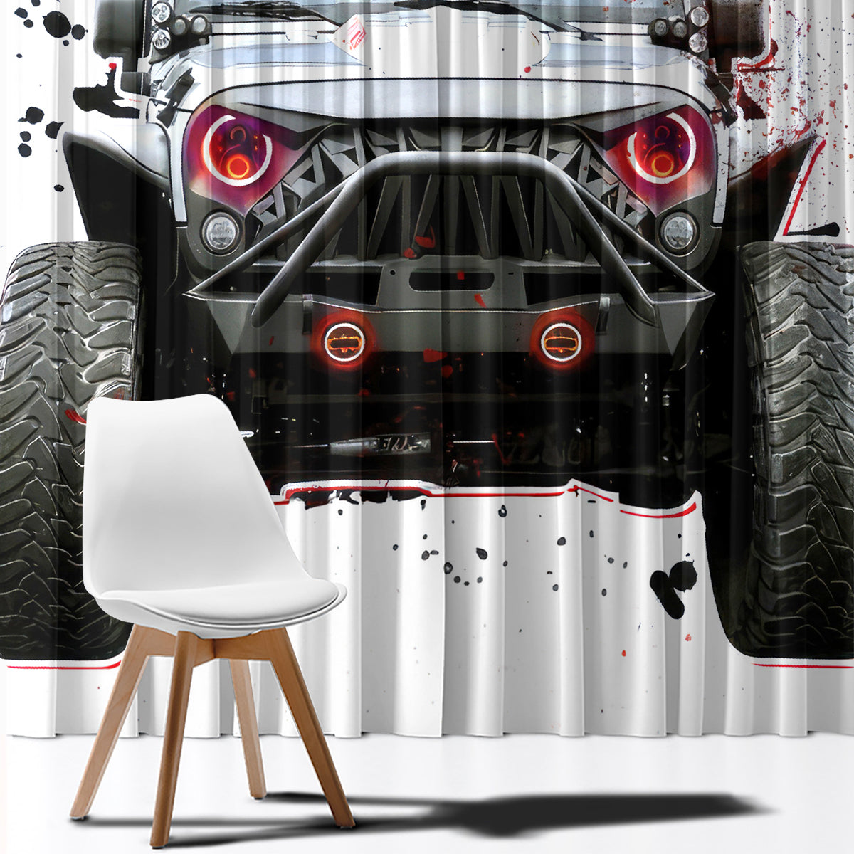 Black Jeep Window Curtain I'm The Black Jeep Of The Family