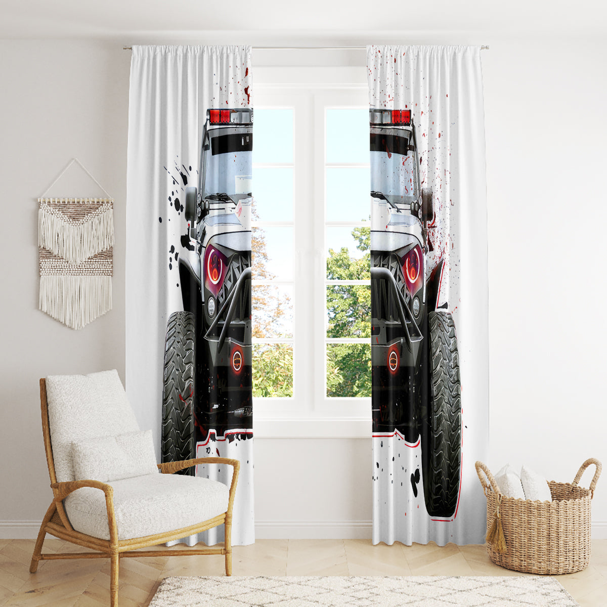 Black Jeep Window Curtain I'm The Black Jeep Of The Family