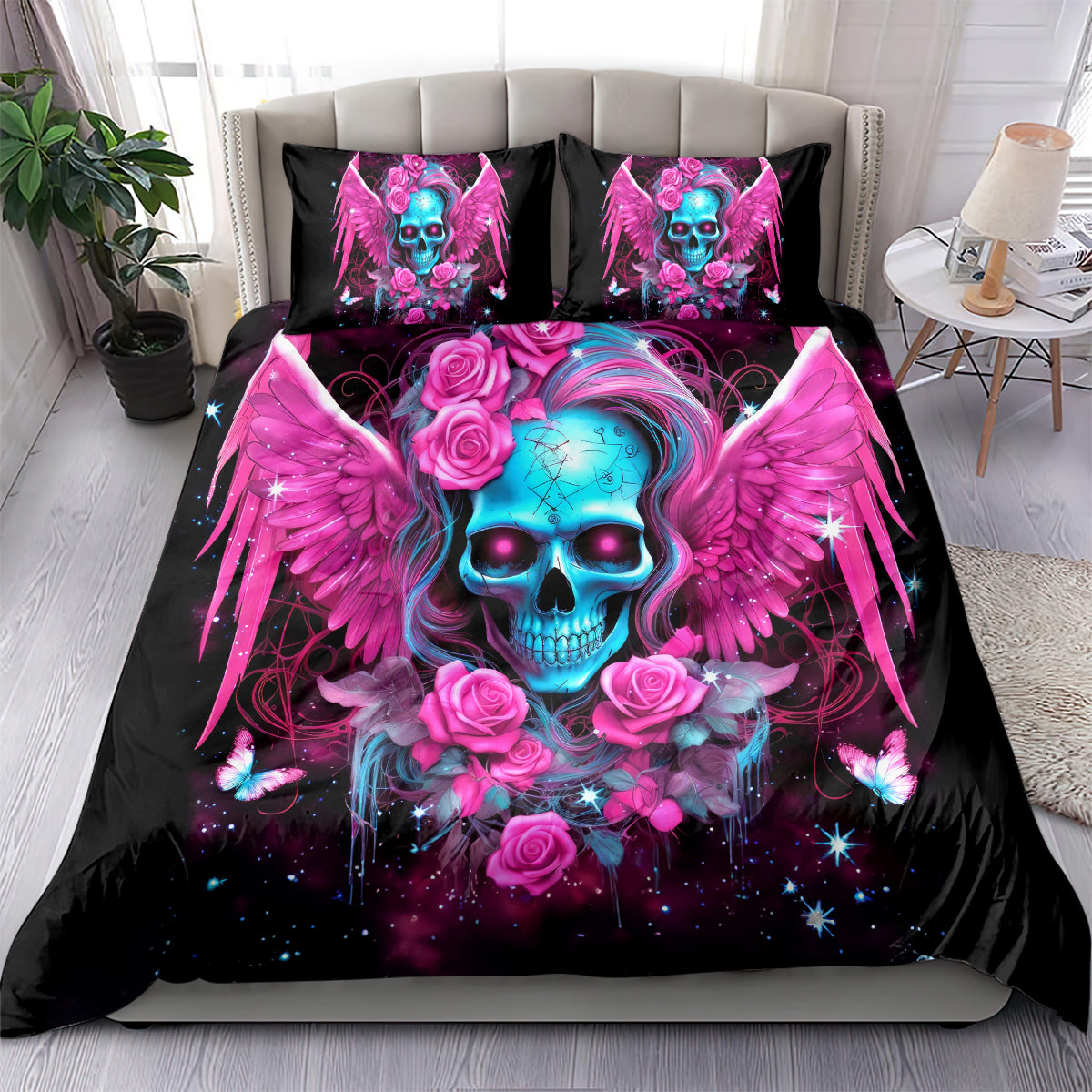Skull Lady Bedding Set In My Next Life I Want To Be The Karma Fairy