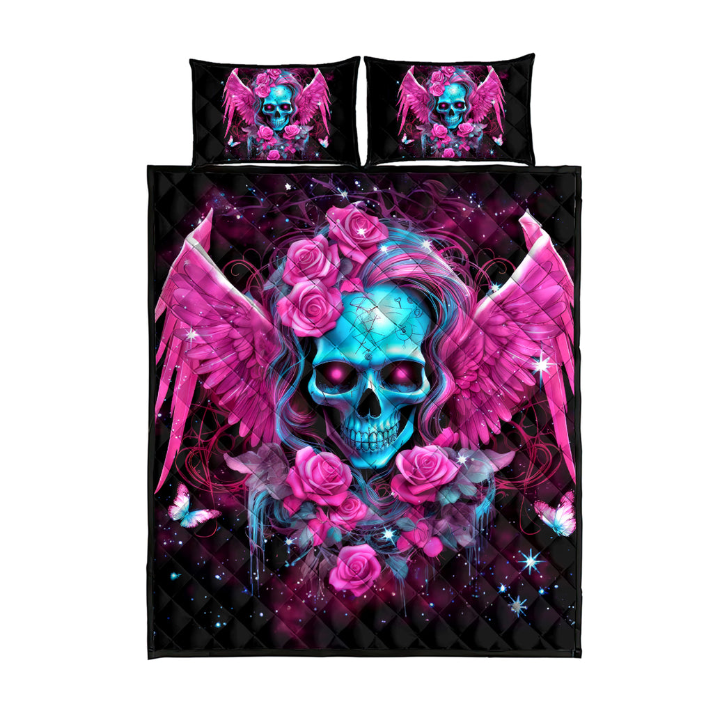Skull Lady Quilt Bed Set In My Next Life I Want To Be The Karma Fairy