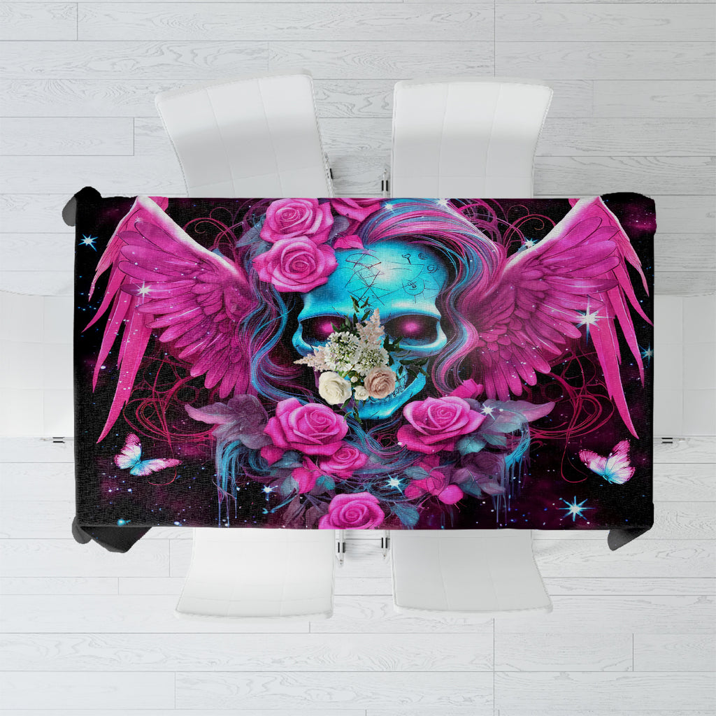 Skull Lady Tablecloth In My Next Life I Want To Be The Karma Fairy