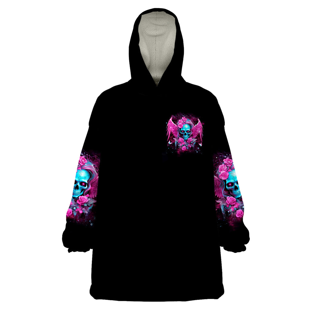 Skull Lady Wearable Blanket Hoodie In My Next Life I Want To Be The Karma Fairy