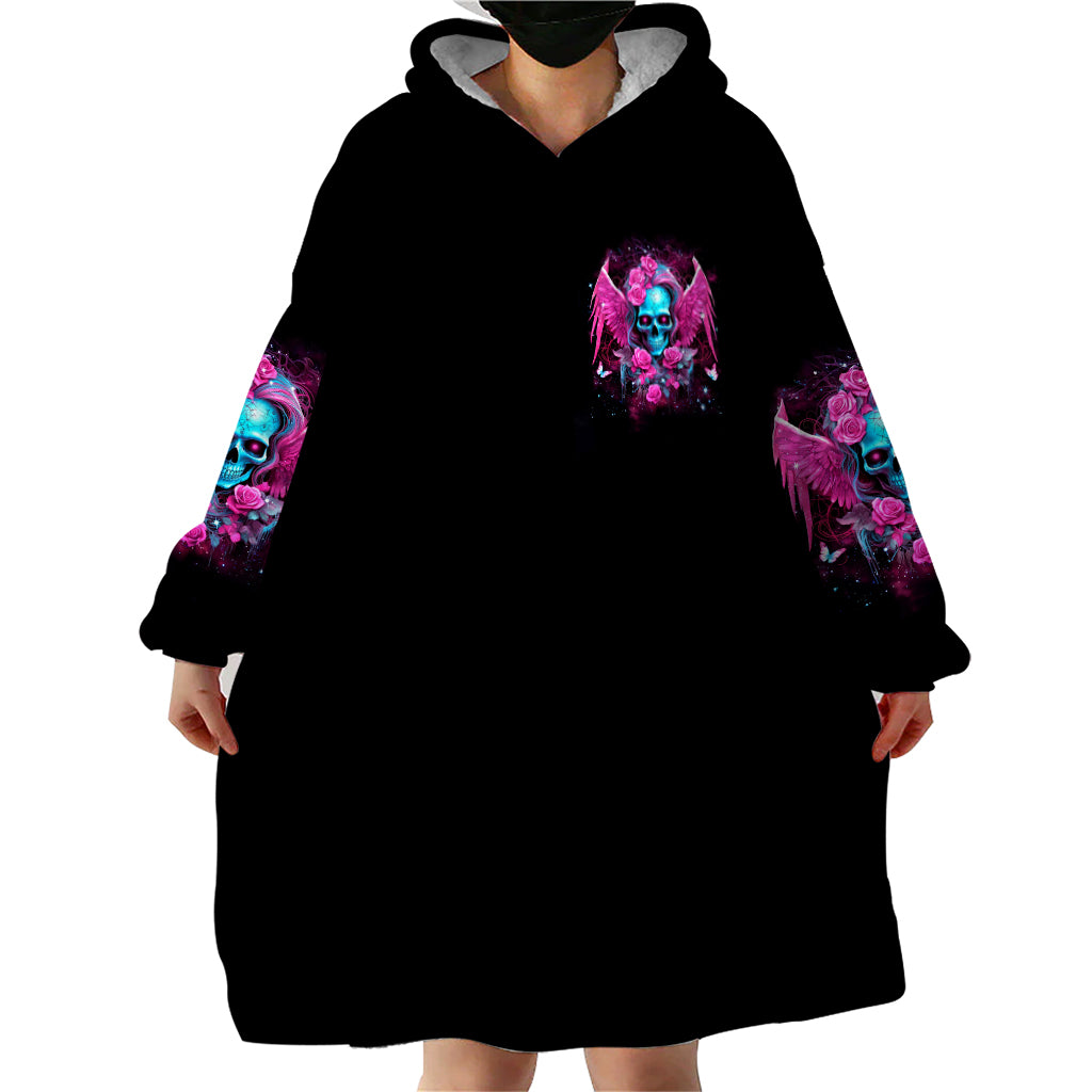 Skull Lady Wearable Blanket Hoodie In My Next Life I Want To Be The Karma Fairy