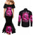 Skull Lady Couples Matching Mermaid Dress and Long Sleeve Button Shirt Look Hot Be Cold