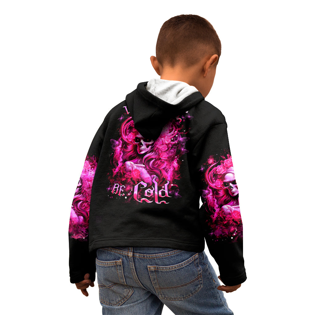 Skull Lady Kid Hoodie Look Hot Be Cold