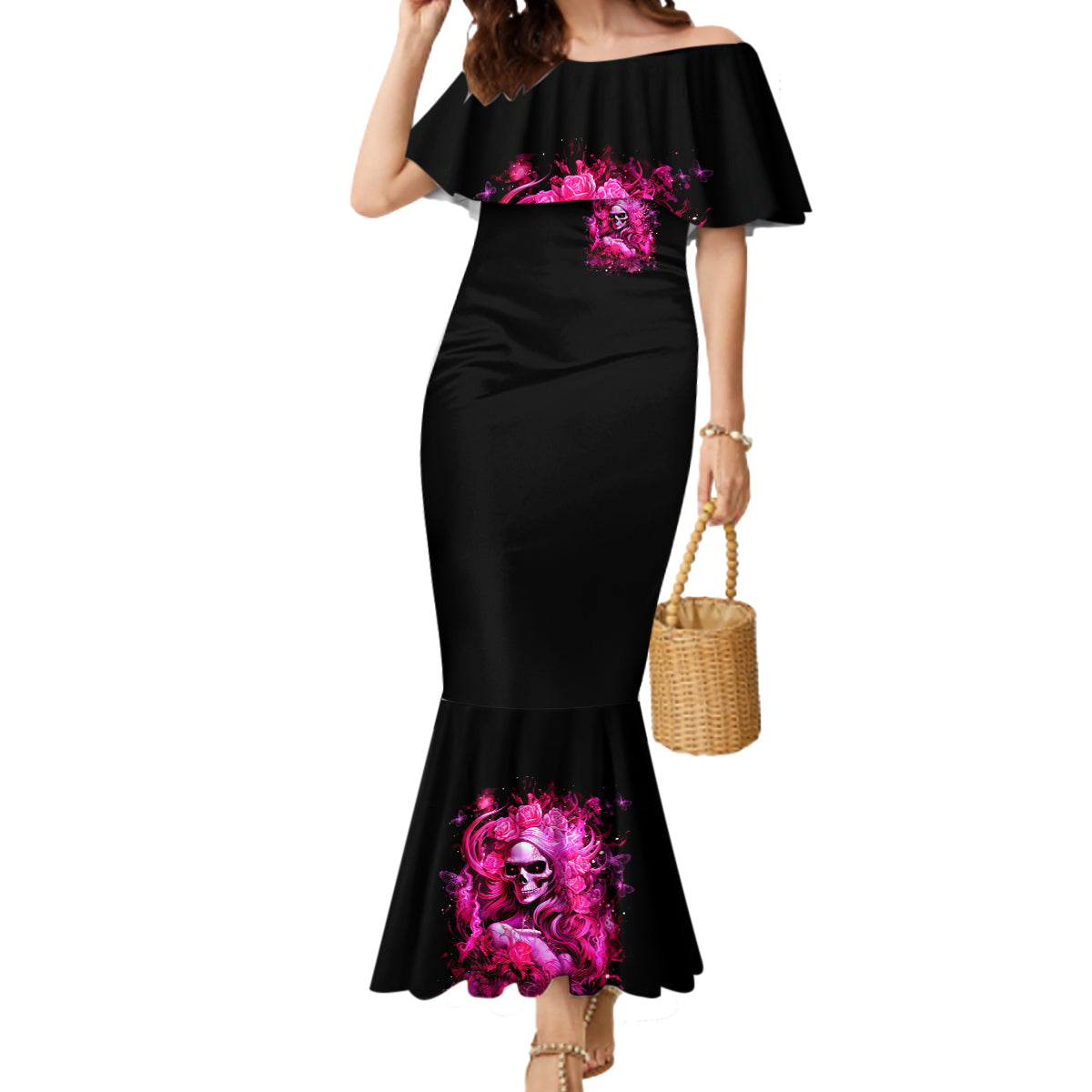 Skull Lady Mermaid Dress Look Hot Be Cold