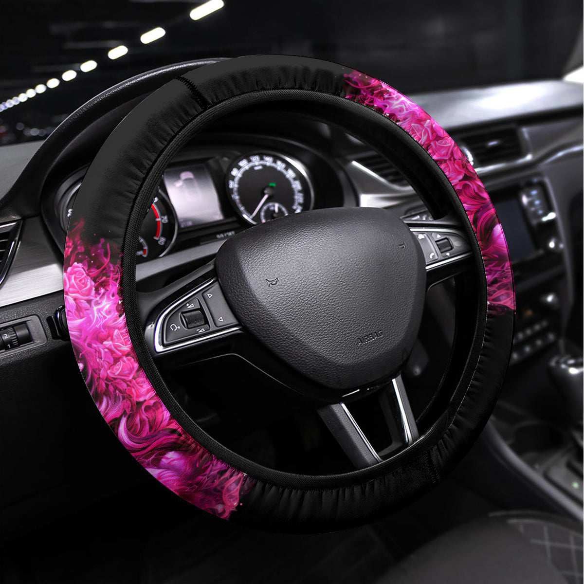 Skull Lady Steering Wheel Cover Look Hot Be Cold