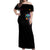 Flower Jeep Off Shoulder Maxi Dress Not All Who Wander Are Lost