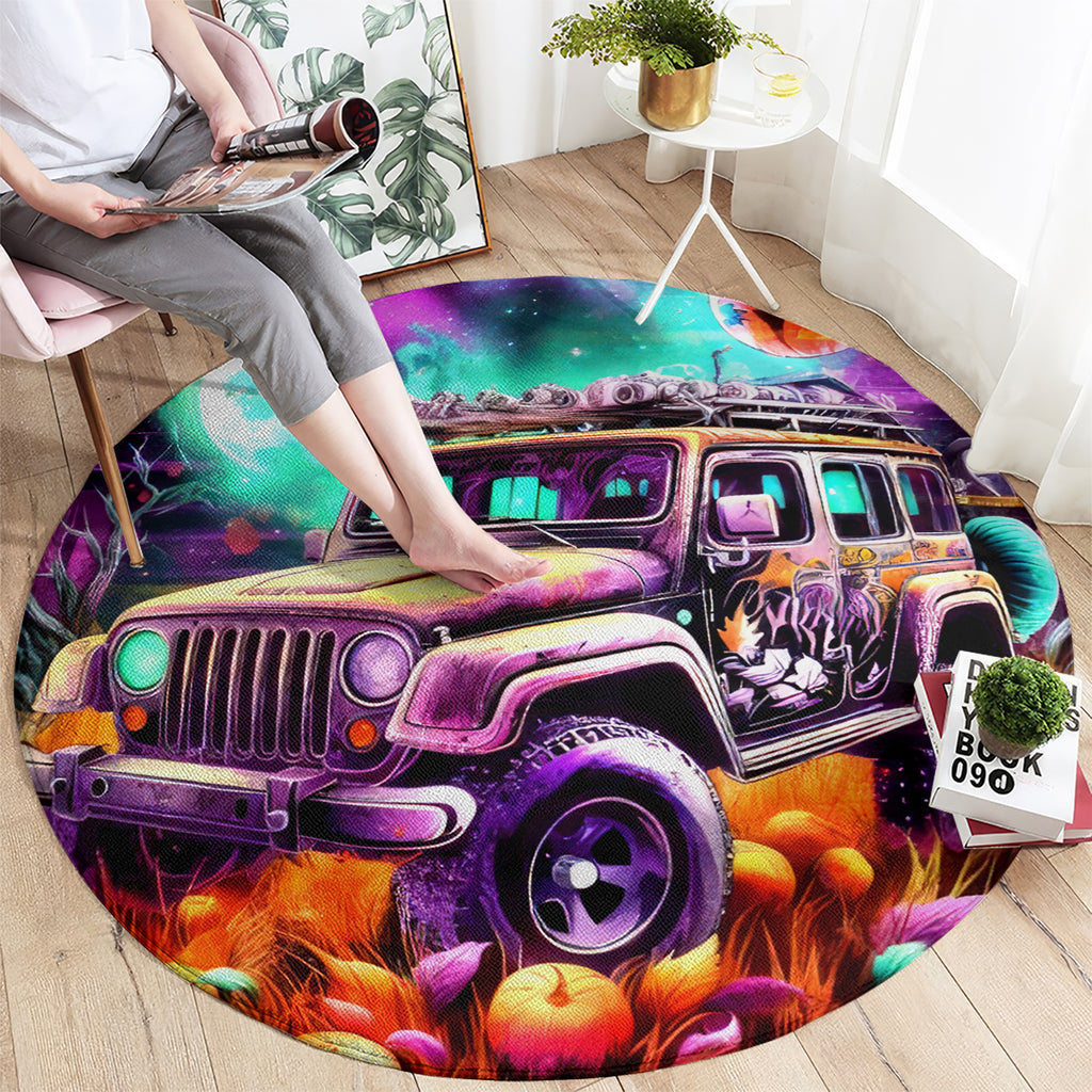 Field Jeep Round Carpet On A Dark Desert Highway Cool Wind In My Hair