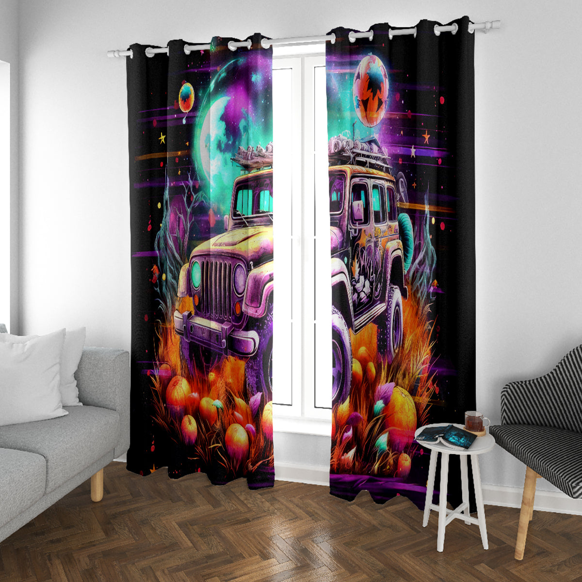Field Jeep Window Curtain On A Dark Desert Highway Cool Wind In My Hair