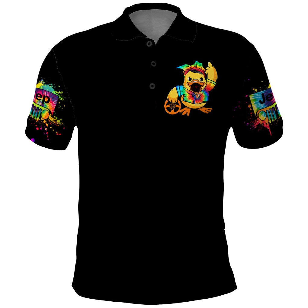 Duck Jeep Polo Shirt Quack Quack Motherducker