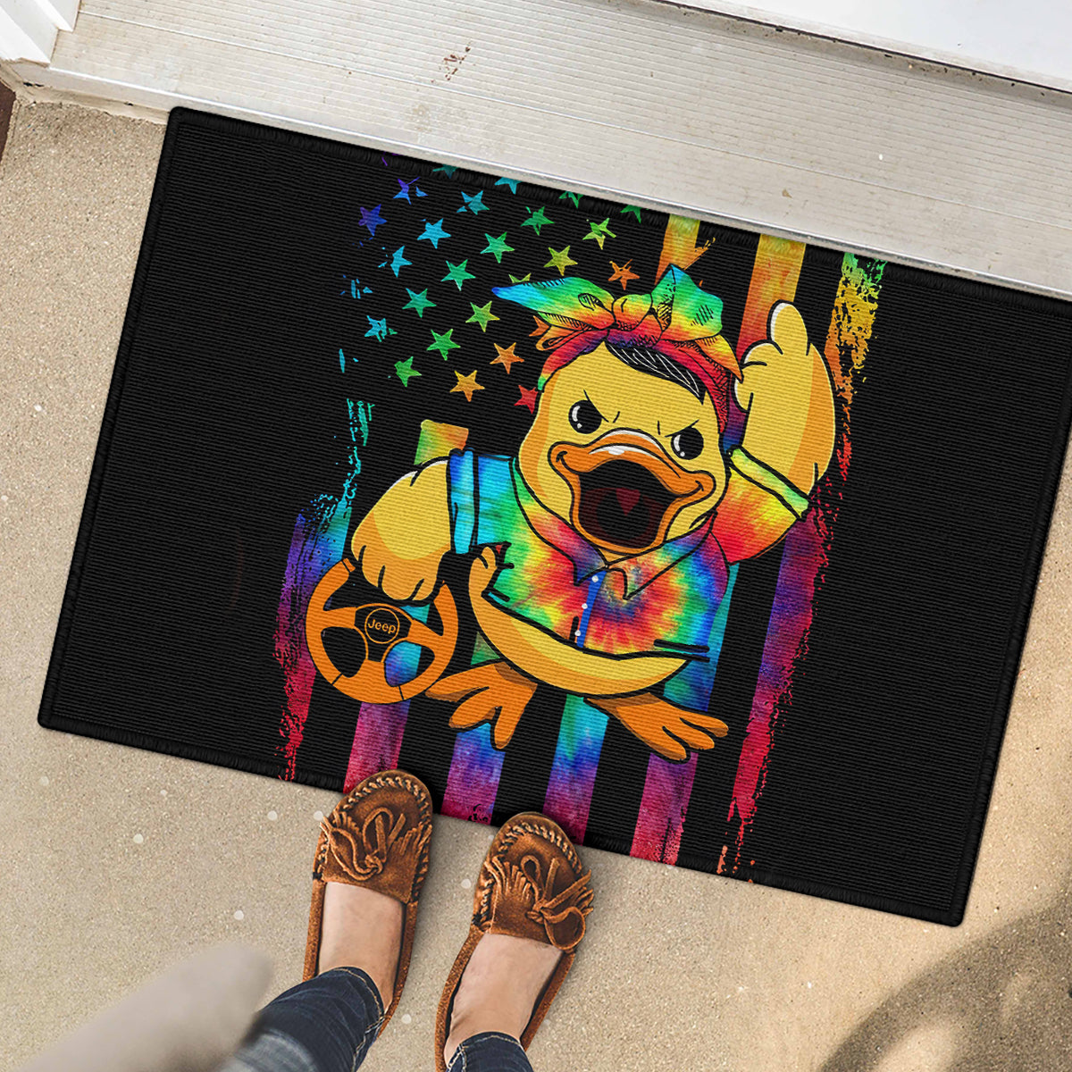 Duck Jeep Rubber Doormat Quack Quack Motherducker