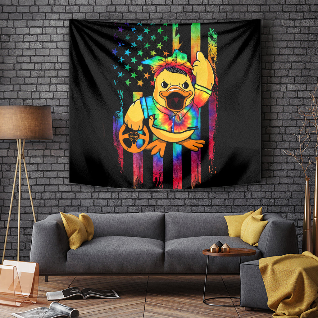 Duck Jeep Tapestry Quack Quack Motherducker