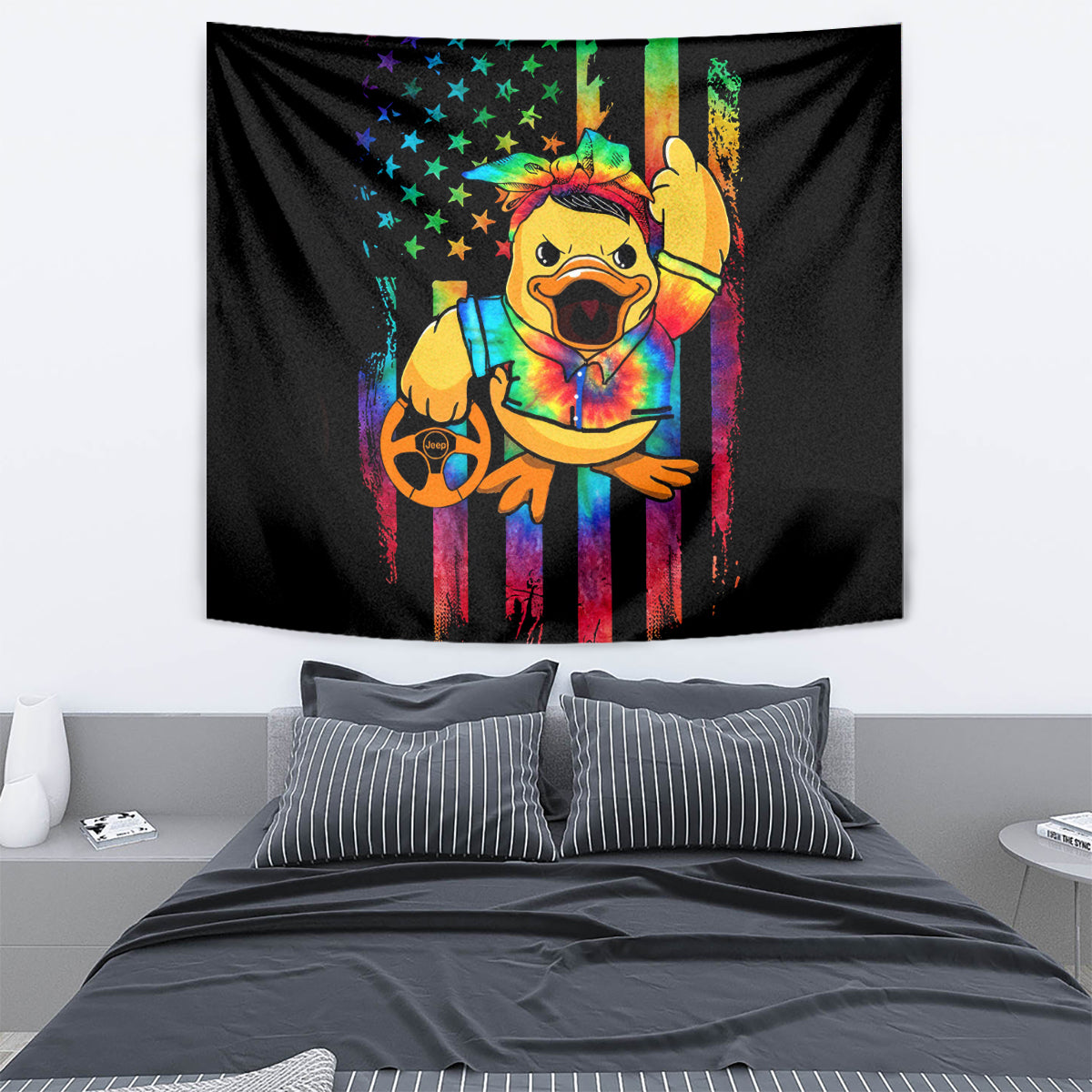 Duck Jeep Tapestry Quack Quack Motherducker