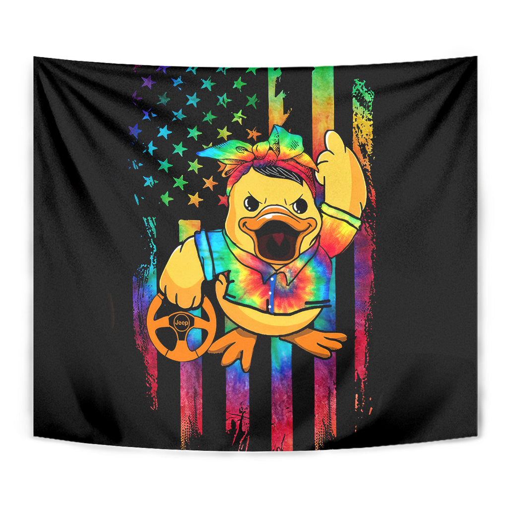 Duck Jeep Tapestry Quack Quack Motherducker