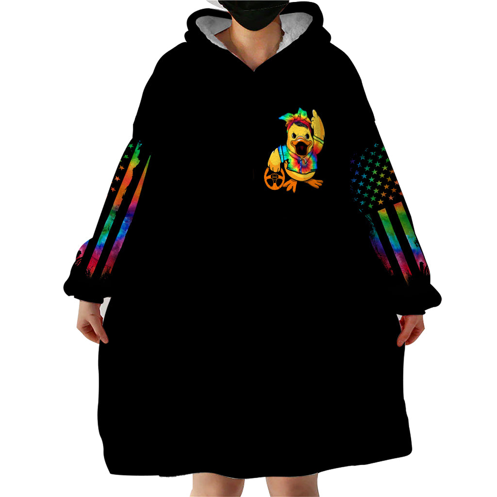 Duck Jeep Wearable Blanket Hoodie Quack Quack Motherducker