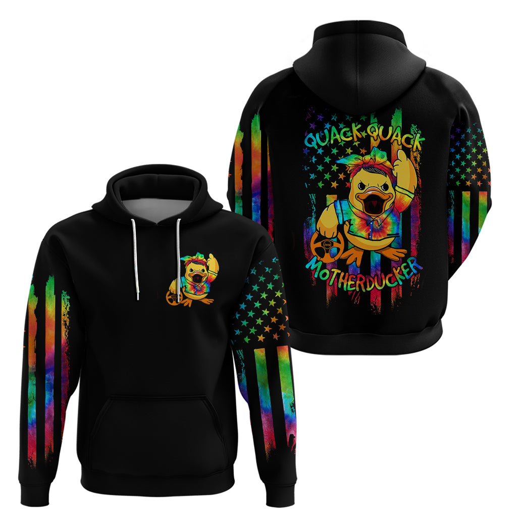 Duck Jeep Zip Hoodie Quack Quack Motherducker