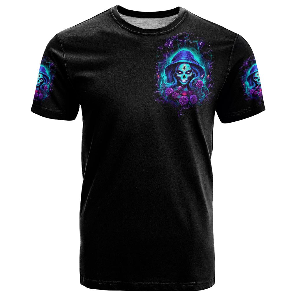 Skull Lady T Shirt Rose Skull She Whispered Back Iam The Storm