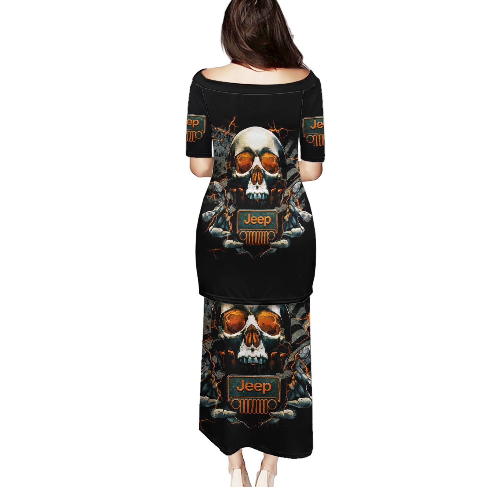 Skull Jeep Puletasi Skull Flag Jeep Life