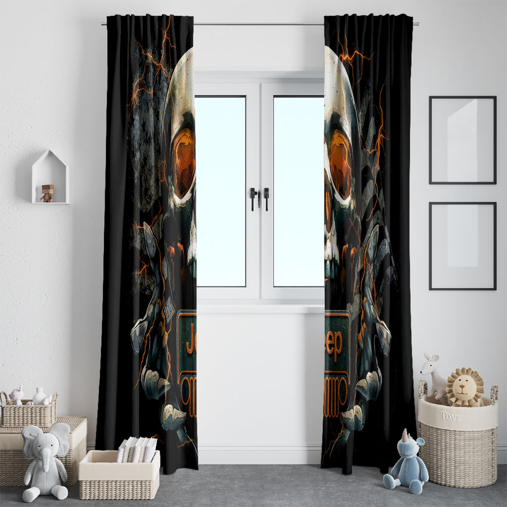 Skull Jeep Window Curtain Skull Flag Jeep Life