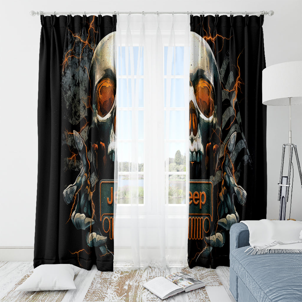 Skull Jeep Window Curtain Skull Flag Jeep Life