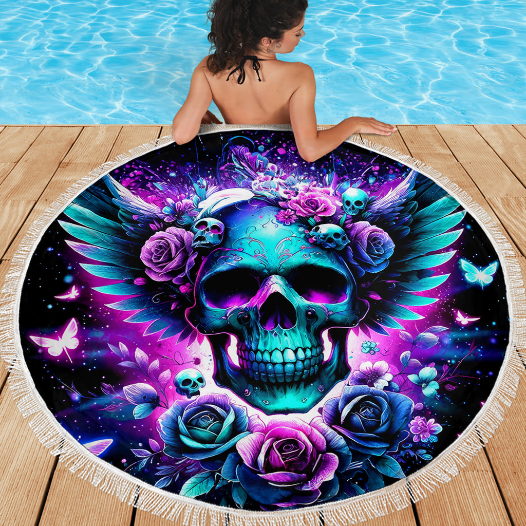 Skull Wings Beach Blanket So The Bitch In Me Came Out To Play
