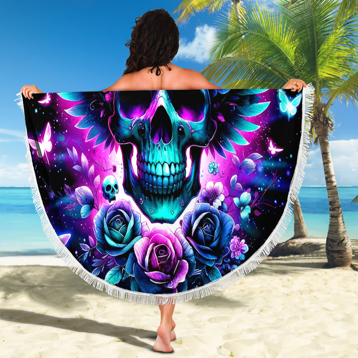Skull Wings Beach Blanket So The Bitch In Me Came Out To Play