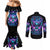 Skull Wings Couples Matching Mermaid Dress and Long Sleeve Button Shirt So The Bitch In Me Came Out To Play