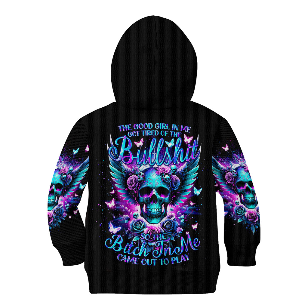 Skull Wings Kid Hoodie So The Bitch In Me Came Out To Play