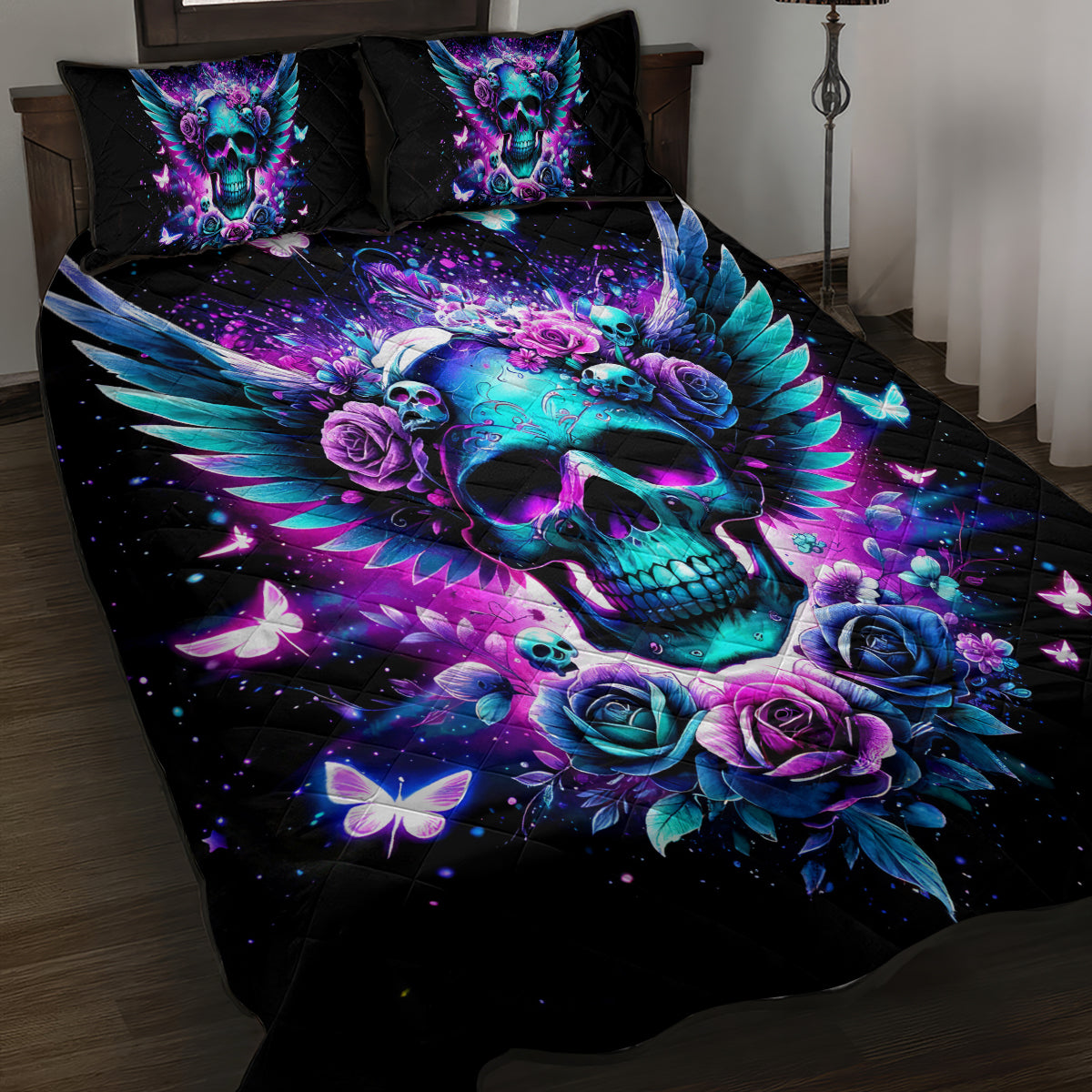 Skull Wings Quilt Bed Set So The Bitch In Me Came Out To Play