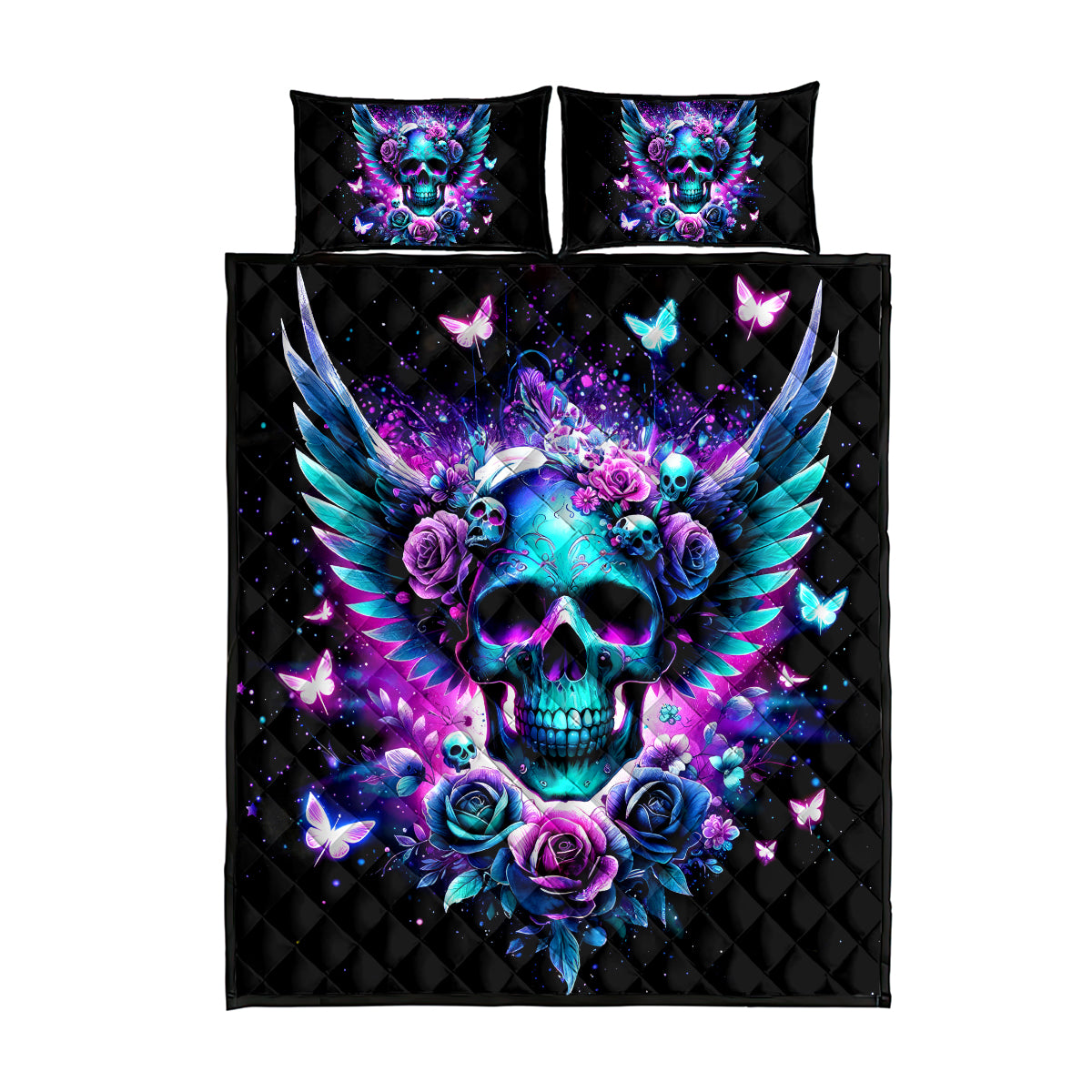 Skull Wings Quilt Bed Set So The Bitch In Me Came Out To Play