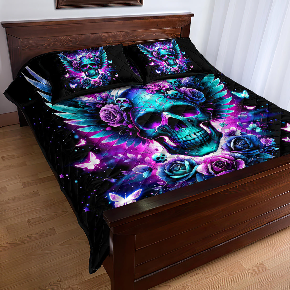 Skull Wings Quilt Bed Set So The Bitch In Me Came Out To Play