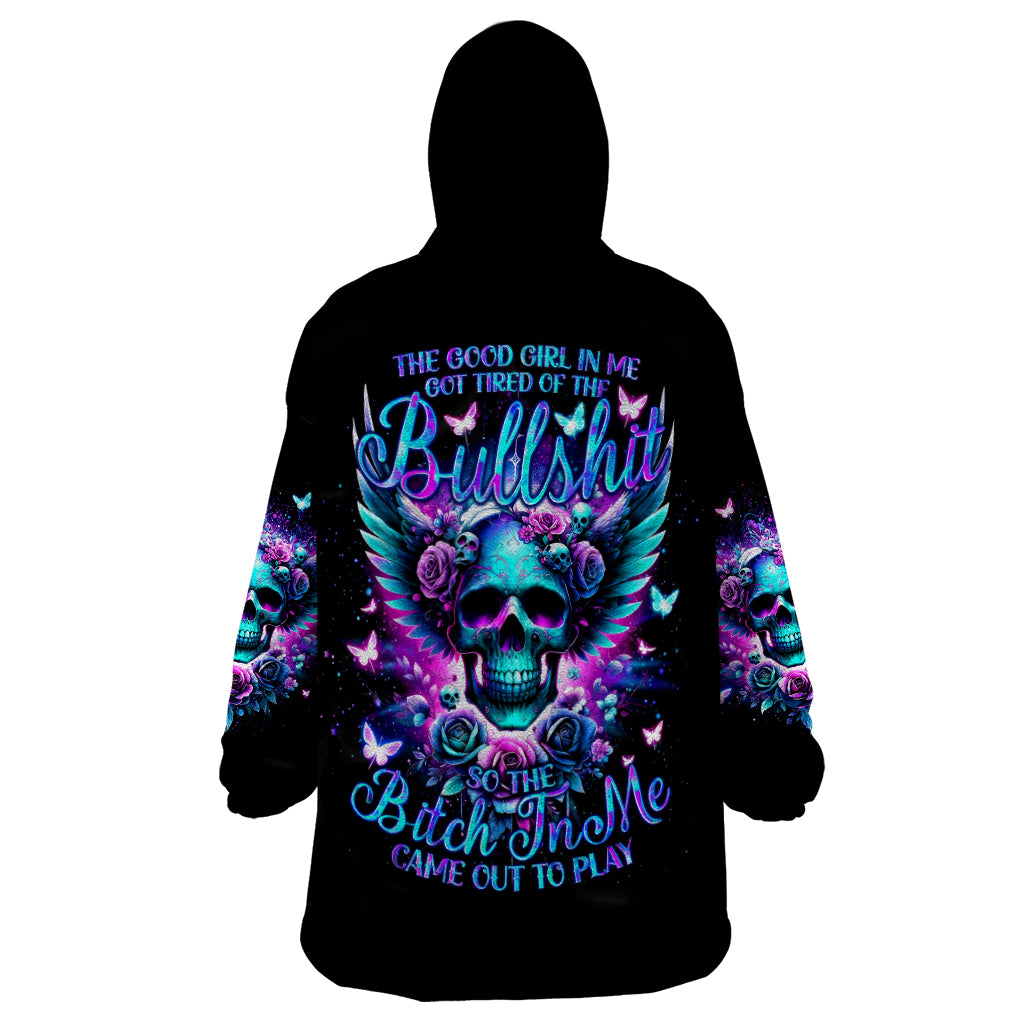 Skull Wings Wearable Blanket Hoodie So The Bitch In Me Came Out To Play