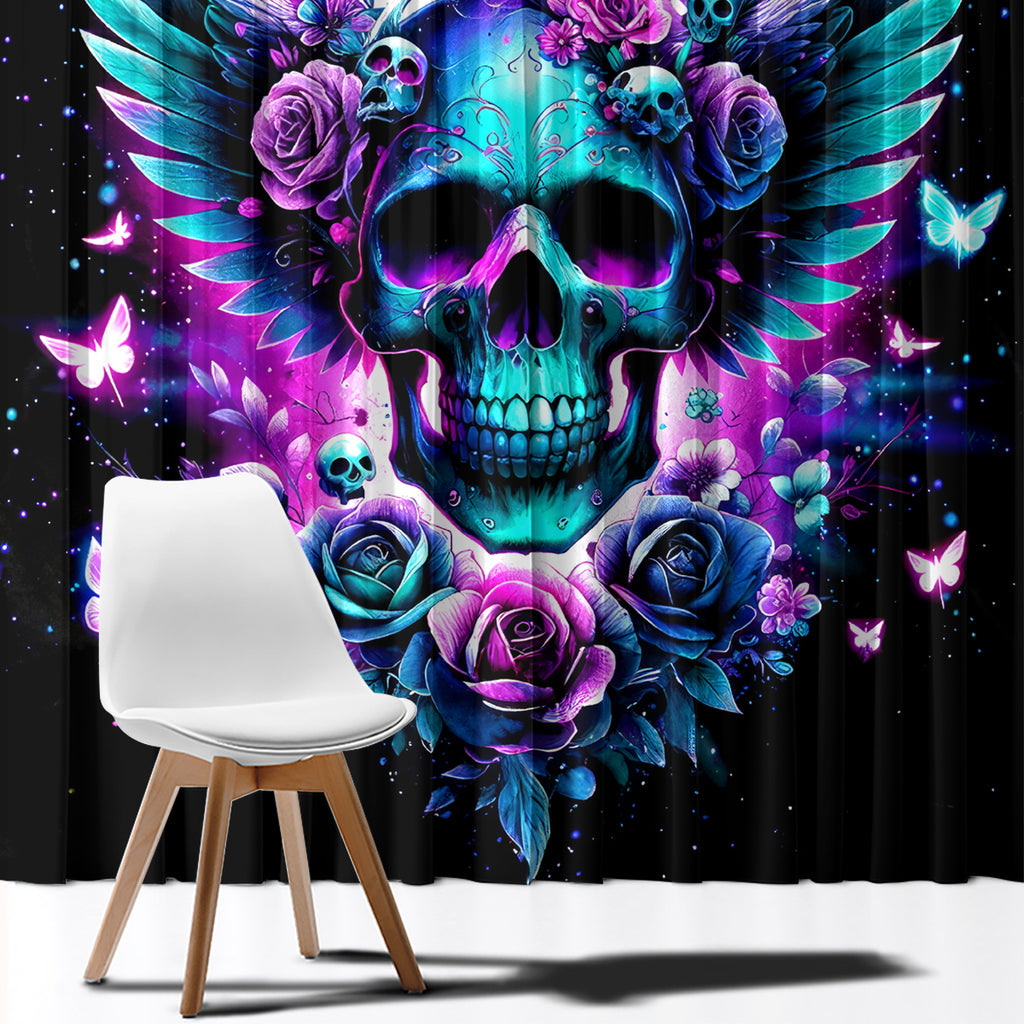 Skull Wings Window Curtain So The Bitch In Me Came Out To Play