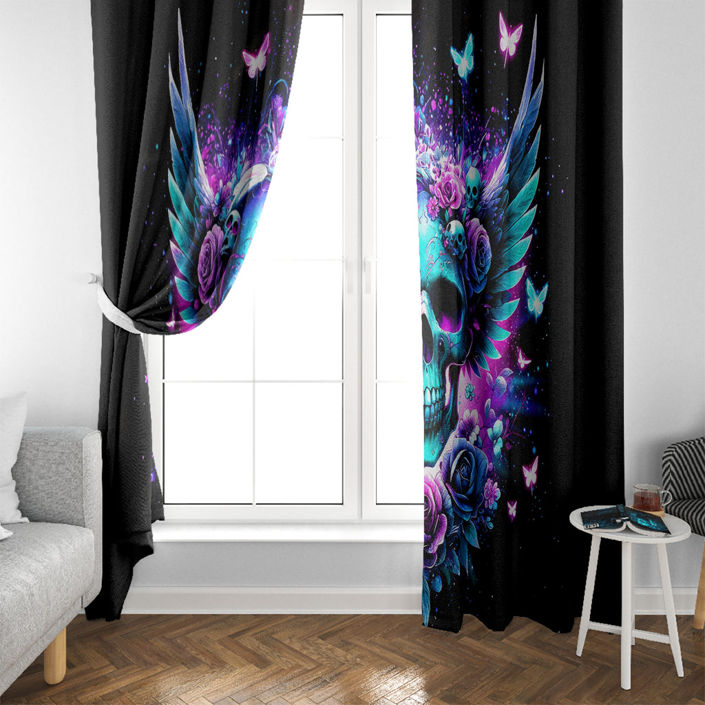 Skull Wings Window Curtain So The Bitch In Me Came Out To Play
