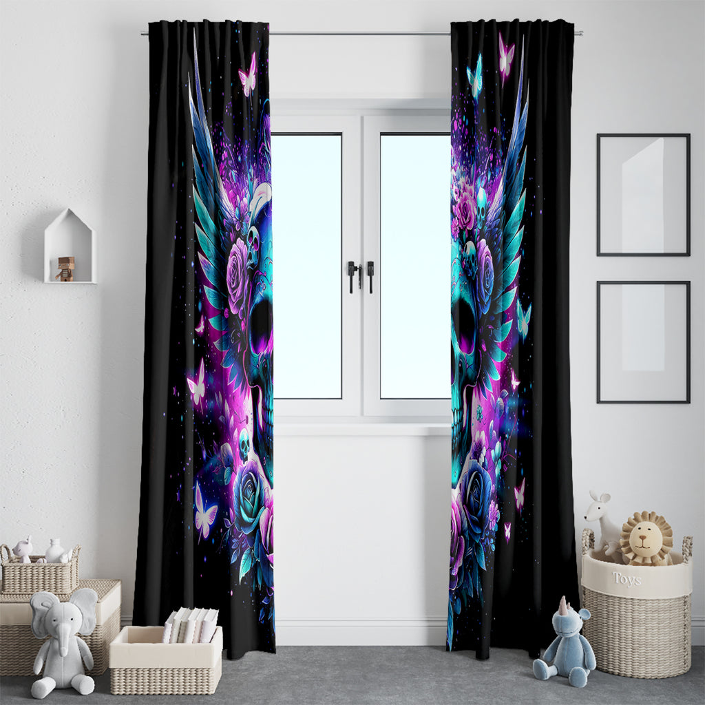 Skull Wings Window Curtain So The Bitch In Me Came Out To Play