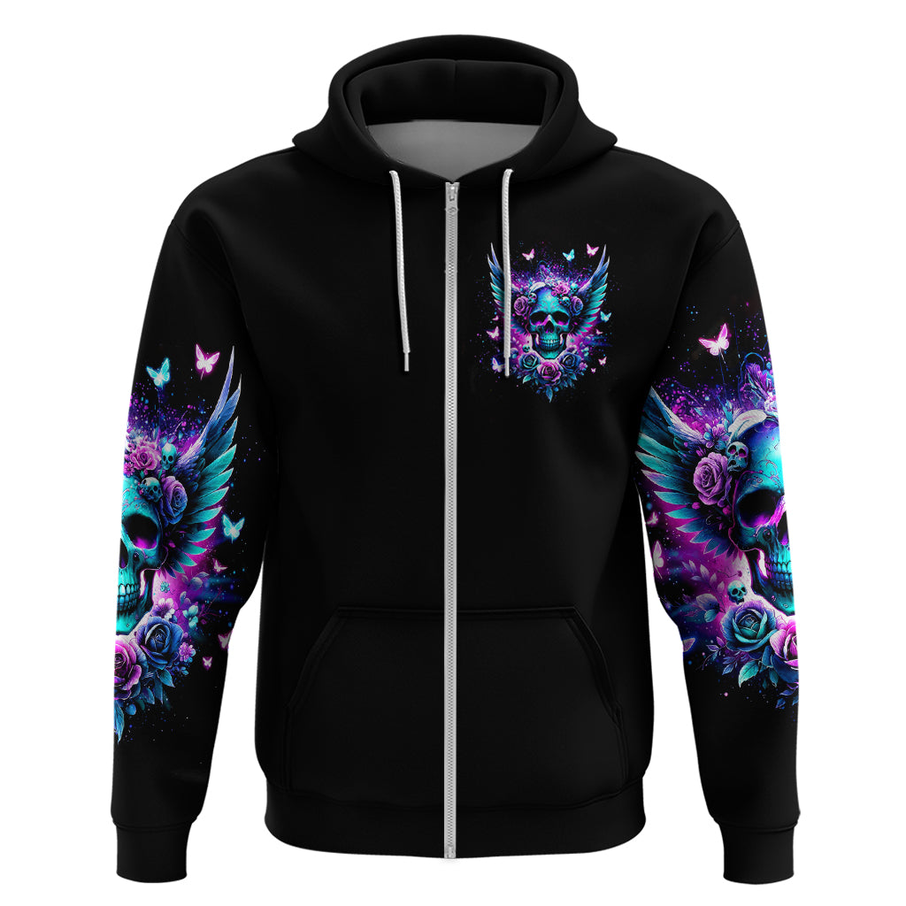 Skull Wings Zip Hoodie So The Bitch In Me Came Out To Play