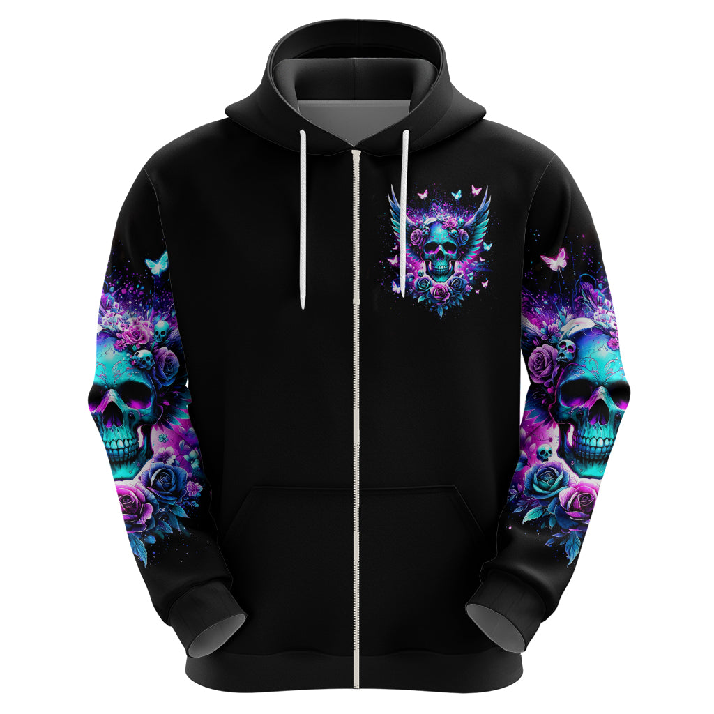 Skull Wings Zip Hoodie So The Bitch In Me Came Out To Play