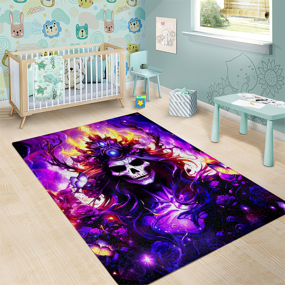 Queen Skull Area Rug Sometimes An Angel Somethimes Hellraiser Always A Strong Woman
