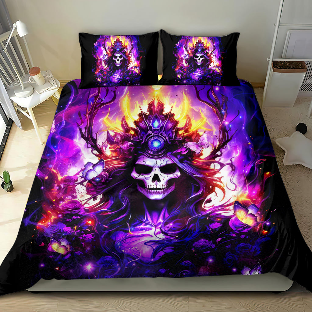 Queen Skull Bedding Set Sometimes An Angel Somethimes Hellraiser Always A Strong Woman