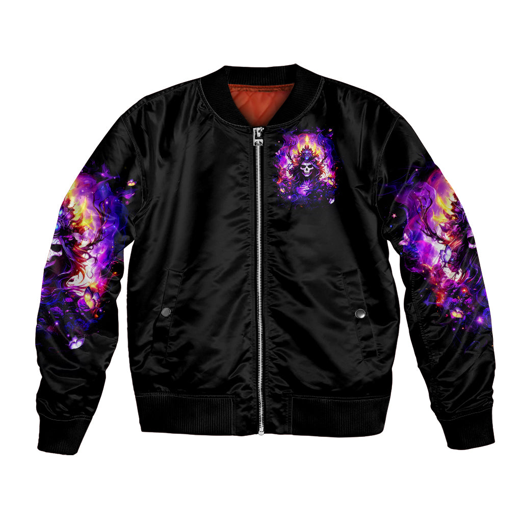 Queen Skull Bomber Jacket Sometimes An Angel Somethimes Hellraiser Always A Strong Woman