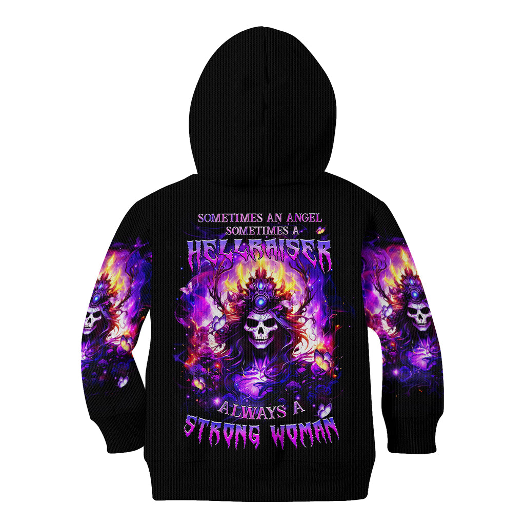 Queen Skull Kid Hoodie Sometimes An Angel Somethimes Hellraiser Always A Strong Woman