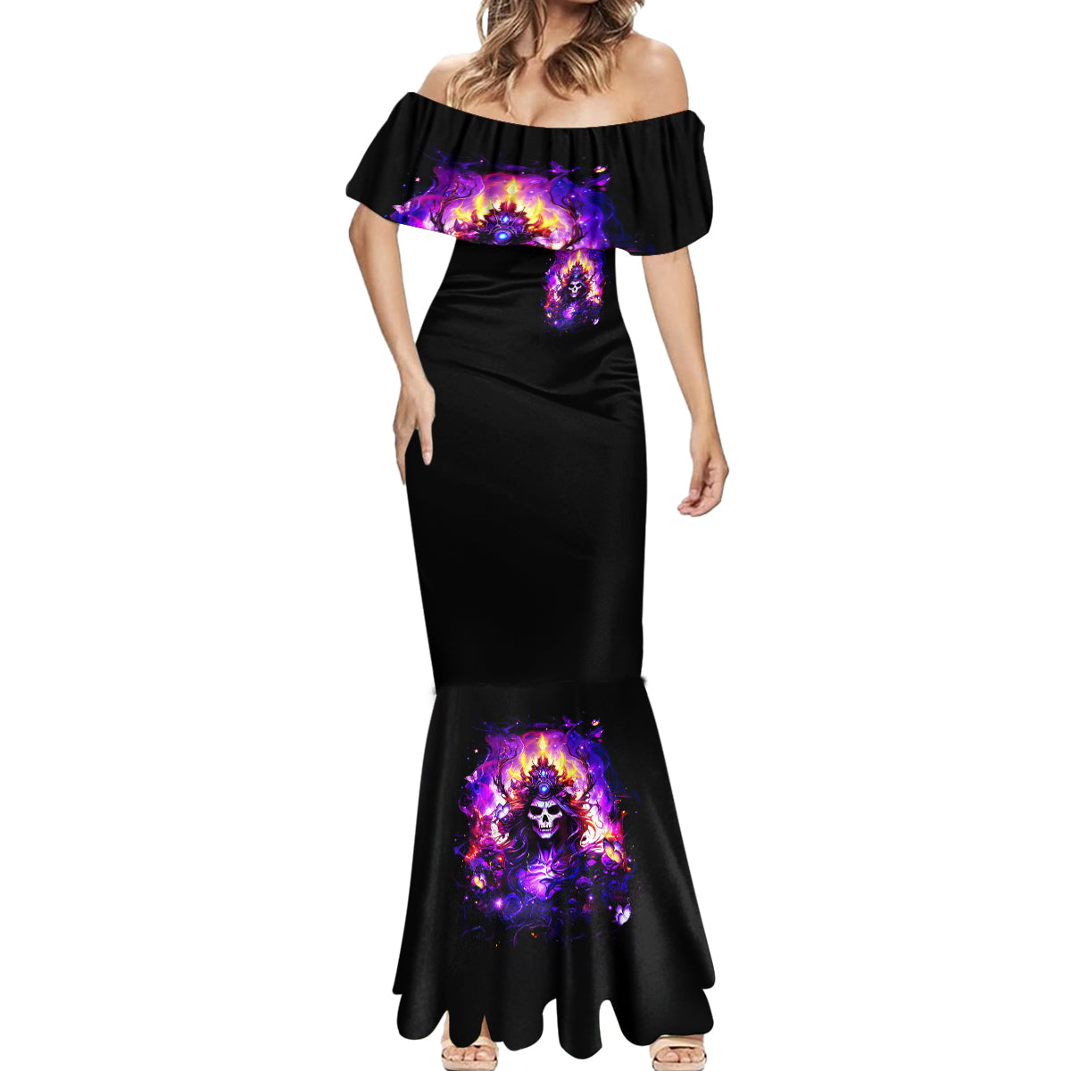 Queen Skull Mermaid Dress Sometimes An Angel Somethimes Hellraiser Always A Strong Woman