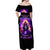 Queen Skull Off Shoulder Maxi Dress Sometimes An Angel Somethimes Hellraiser Always A Strong Woman