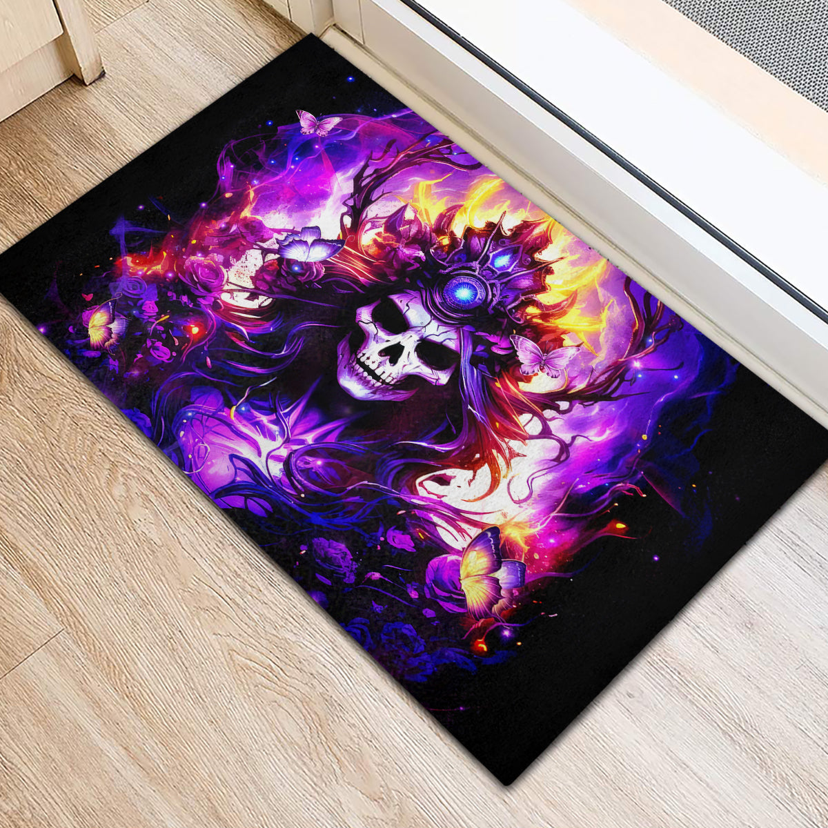 Queen Skull Rubber Doormat Sometimes An Angel Somethimes Hellraiser Always A Strong Woman