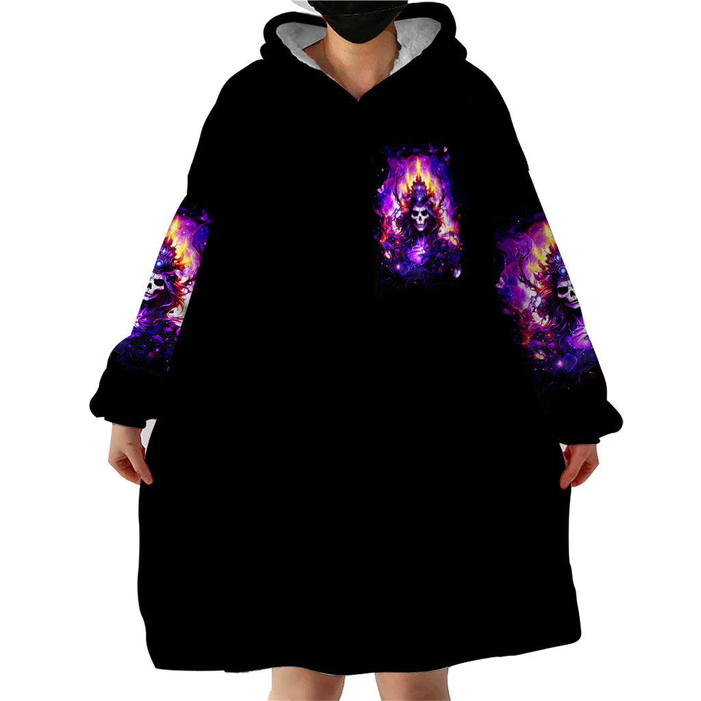 Queen Skull Wearable Blanket Hoodie Sometimes An Angel Somethimes Hellraiser Always A Strong Woman