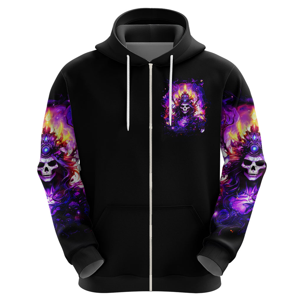 Queen Skull Zip Hoodie Sometimes An Angel Somethimes Hellraiser Always A Strong Woman