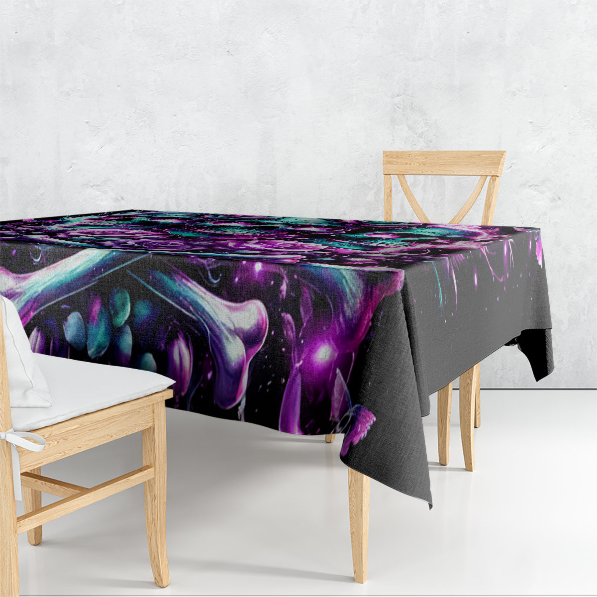 Rose Skull Tablecloth Stuck Between IDK IDC And IDGAF