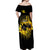 Sunflower Jeep Off Shoulder Maxi Dress American Flag Sunflower Jeep