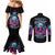 Lady Skull Couples Matching Mermaid Dress and Long Sleeve Button Shirt The Good Girl In Me Got Tired Of The Bullshit